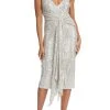 Badgley Mischka Silver Sequined 70’s Dress -Badgley Mischka shop SC9071 SILV 1 24839.1663700369