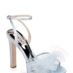 Badgley Mischka Sophie Platform Sandal With Tulle Flower