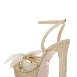 Badgley Mischka Sophie Platform Sandal With Tulle Flower -Badgley Mischka shop SOPHIE MP6622 PLTPLT 3 69891.1661977486