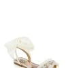 Badgley Mischka Talia Flat Sandal With Chiffon