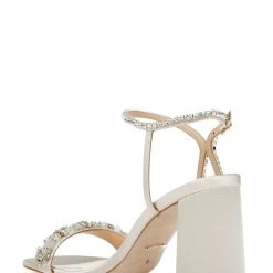 Badgley Mischka Tanisha Block Heel Sandal -Badgley Mischka shop TANISHA MP6308 IVRSAT 3 95090.1644967962