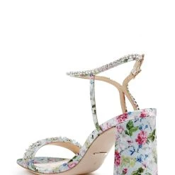 Badgley Mischka Tanisha Block Heel Sandal -Badgley Mischka shop TANISHA MP6308 MLTFAB 3 64569.1644967962