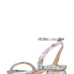 Badgley Mischka Tarika Chunky Heel Sandal -Badgley Mischka shop TARIKA MP6309 MLTFAB 3 17842.1644967981