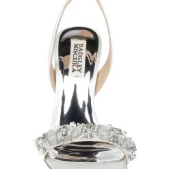 Badgley Mischka Taryn Stiletto Sandal -Badgley Mischka shop TARYN MP6311 WHTSAT 4 44524.1644967973