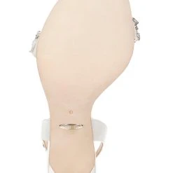Badgley Mischka Taryn Stiletto Sandal -Badgley Mischka shop TARYN MP6311 WHTSAT 6 19192.1644967973