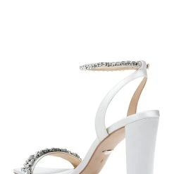 Badgley Mischka Tasmine Tall Evening Sandal -Badgley Mischka shop TASMINE MP6312 WHTSAT 3 04146.1644967993