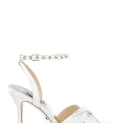 Badgley Mischka Tawny Twist Front Sandal -Badgley Mischka shop TAWNY MP6315 WHTSAT 2 93450.1644968005