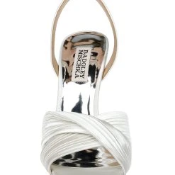 Badgley Mischka Tawny Twist Front Sandal -Badgley Mischka shop TAWNY MP6315 WHTSAT 4 87372.1644968005