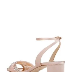 Badgley Mischka Taylin Low Heel Glamour Sandal -Badgley Mischka shop TAYLIN MP6316 SFTBLS 3 10995.1644968014