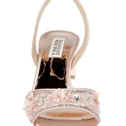 Badgley Mischka Taylin Low Heel Glamour Sandal -Badgley Mischka shop TAYLIN MP6316 SFTBLS 4 91263.1644968014