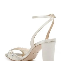 Badgley Mischka Tayten Block Heel Sandal -Badgley Mischka shop TAYTEN MP6317 IVRSAT 3 25054.1644968023