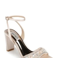 Badgley Mischka Tayten Block Heel Sandal -Badgley Mischka shop TAYTEN MP6317 SFTNUD 1 54203.1673488325