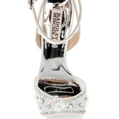 Badgley Mischka Tazana Stiletto Sandal -Badgley Mischka shop TAZANA MP6318 WHTSAT 5 74101.1644968032