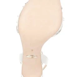 Badgley Mischka Tazana Stiletto Sandal -Badgley Mischka shop TAZANA MP6318 WHTSAT 6 08754.1644968032