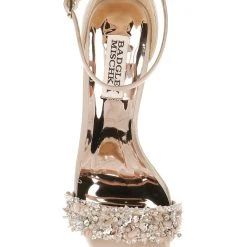 Badgley Mischka Teela Block Heel Sandal -Badgley Mischka shop TEELA MP6320 PRLNUD 5 50357.1644968048