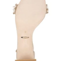 Badgley Mischka Teela Block Heel Sandal -Badgley Mischka shop TEELA MP6320 PRLNUD 6 41358.1644968048
