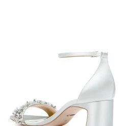 Badgley Mischka Teela Block Heel Sandal -Badgley Mischka shop TEELA MP6320 SFBLRD 3 31263.1644968048