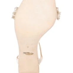 Badgley Mischka Teenie High Block Heel Sandal -Badgley Mischka shop TEENIE MP6321 IVRSAT 6 90095.1644968057