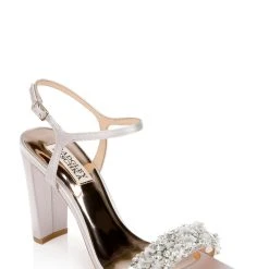 Badgley Mischka Teenie High Block Heel Sandal -Badgley Mischka shop TEENIE MP6321 LAVSAT 1 48797.1644968057