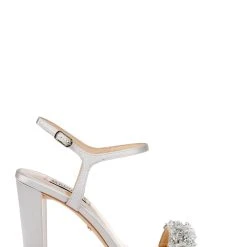 Badgley Mischka Teenie High Block Heel Sandal -Badgley Mischka shop TEENIE MP6321 LAVSAT 2 21326.1644968057