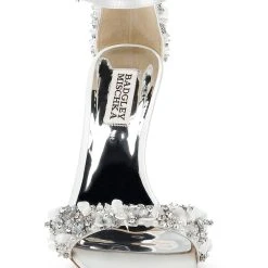 Badgley Mischka Teja Embellished Drama Sandal -Badgley Mischka shop TEJA MP6322 WHTSAT 4 98049.1644968067