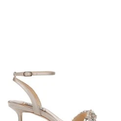 Badgley Mischka Telissa Kitten Heel Sandal -Badgley Mischka shop TELISSA MP6323 PRLNUD 2 81402.1644968078