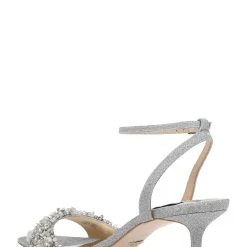 Badgley Mischka Telissa Kitten Heel Sandal -Badgley Mischka shop TELISSA MP6323 SILTXL 3 40321.1644968078