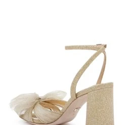 Badgley Mischka Tess Block Heel With Poof -Badgley Mischka shop TESS MP6333 PLTPLT 2 02544.1661977865