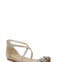 Jewel Badgley Mischka Tessy Satin Evening Sandal
