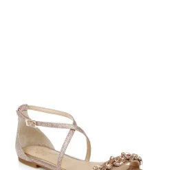 Jewel Badgley Mischka Tessy Satin Evening Sandal -Badgley Mischka shop TESSY JW2313 ROSGLT 1 55611.1645047112