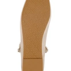 Badgley Mischka Tevin Satin Mary Jane Flat -Badgley Mischka shop TEVIN MP6335 PRLNUD 6 38850.1644968119