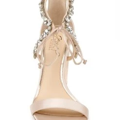 Jewel Badgley Mischka Thamar Crystal Strappy Block Heel -Badgley Mischka shop THAMAR JW2317 CHMSAT 4 FRONT VIEW 82155 22149.1609890022