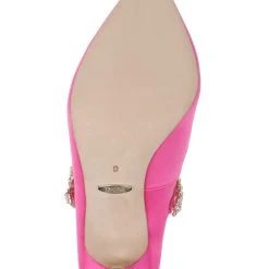 Badgley Mischka Theory Satin Mary Jane Stiletto -Badgley Mischka shop THEORY MP6336 HOTPNK 6 11552.1644968126