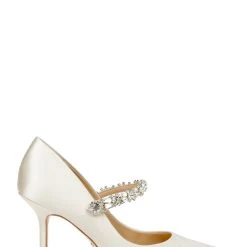 Badgley Mischka Theory Satin Mary Jane Stiletto -Badgley Mischka shop THEORY MP6336 IVRSAT 2 39804.1644968126