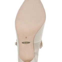 Badgley Mischka Theory Satin Mary Jane Stiletto -Badgley Mischka shop THEORY MP6336 IVRSAT 6 59409.1644968126