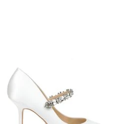 Badgley Mischka Theory Satin Mary Jane Stiletto -Badgley Mischka shop THEORY MP6336 WHTSAT 2 68357.1644968126