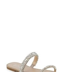 Badgley Mischka Thina Jeweled Flat Slide -Badgley Mischka shop THINA MP6338 PLTTXL 1 23077.1664222151