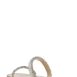 Badgley Mischka Thina Jeweled Flat Slide -Badgley Mischka shop THINA MP6338 PLTTXL 3 16616.1644968135