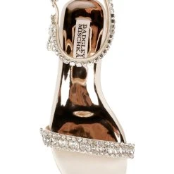 Badgley Mischka Thora Jeweled Flat Sandal -Badgley Mischka shop THORA MP6339 IVRSAT 5 89822.1644968144