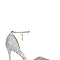 Badgley Mischka Tierra Two-Piece Pump -Badgley Mischka shop TIERRA MP6342 SILFAB 2 66690.1644968154