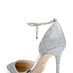 Badgley Mischka Tierra Two-Piece Pump -Badgley Mischka shop TIERRA MP6342 SILFAB 3 62113.1644968154