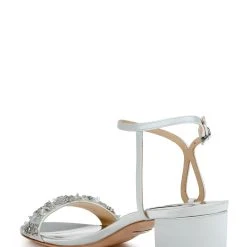 Badgley Mischka Tanessa Block Low Heel Sandal -Badgley Mischka shop Tanessa MP6306 SFBLRD 3 97339.1647467219