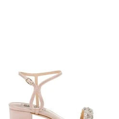 Badgley Mischka Tanessa Block Low Heel Sandal -Badgley Mischka shop Tanessa MP6306 SFTBLS 2 54759.1647467219