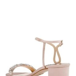 Badgley Mischka Tanessa Block Low Heel Sandal -Badgley Mischka shop Tanessa MP6306 SFTBLS 3 17109.1647467219