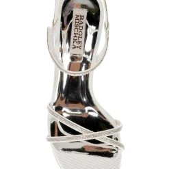 Badgley Mischka Ultima Block Heels -Badgley Mischka shop ULTIMA MP6402 WHTRBN 5 57409.1652901329