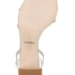 Badgley Mischka Ultima Block Heels -Badgley Mischka shop ULTIMA MP6402 WHTRBN 6 02365.1652901329