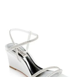 Badgley Mischka Unity Wedge Heels -Badgley Mischka shop UNITY MP6404 WHTRBN 1 85696.1652901368