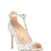 Jewel Badgley Mischka Conroy Metallic Glitter Evening Shoe -Badgley Mischka shop conroy silvr.1200.1 48123 07586.1624996131