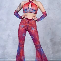 Badinka Jumon Halter Criss Cross Mesh Top -Badgley Mischka shop il fullxfull.3927948512 ixgf