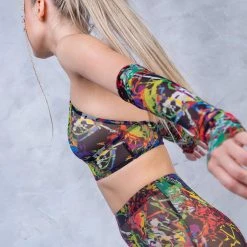 Badinka Splash Halter Criss Cross Mesh Top -Badgley Mischka shop il fullxfull.3927957388 9hj6